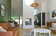 Feature Fireplace in Reconfigured and Refurbished Living Spaces