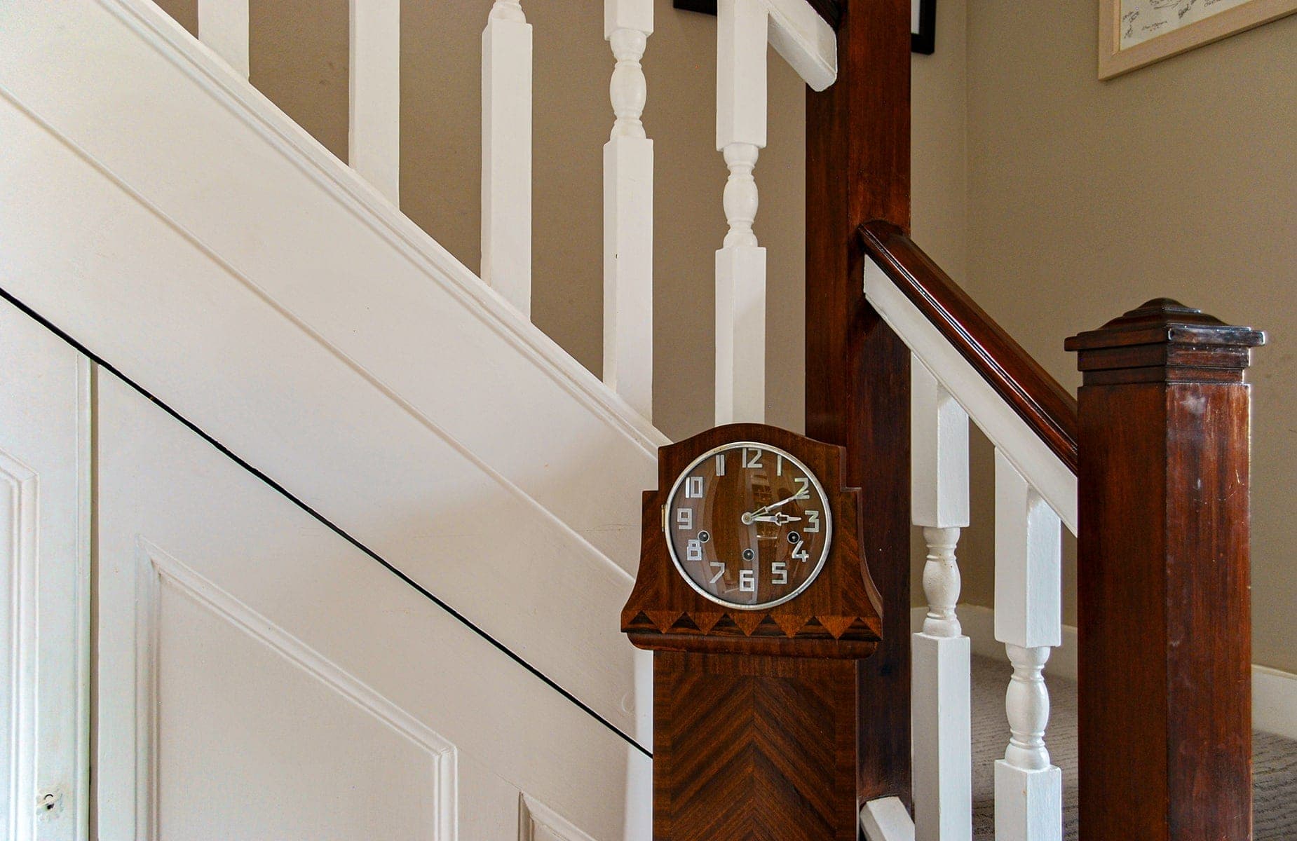 Original staircase has been refurbished and reinstated to retain the 1930s Arts & Crafts charm