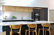 Built-in kitchen in Blackrock refurbishment