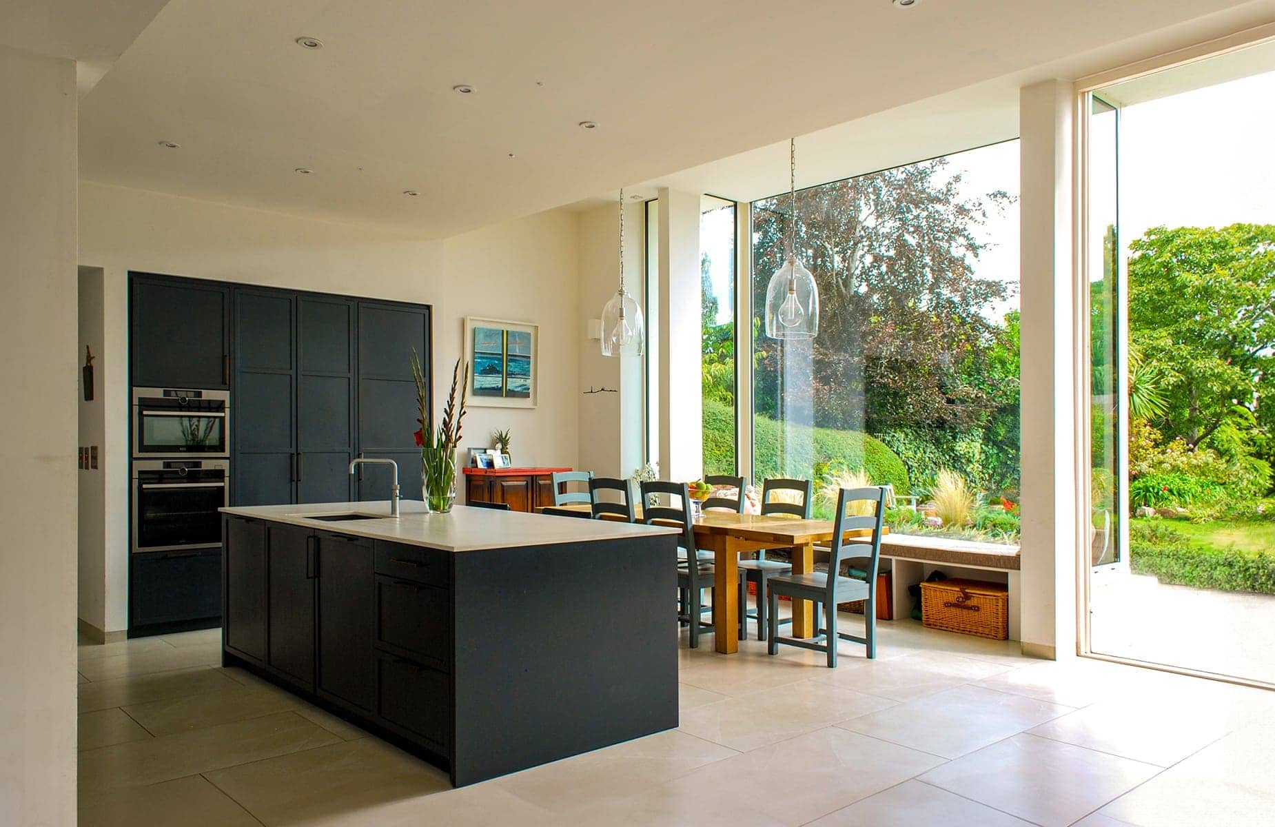 Full height glazing in extension Dublin