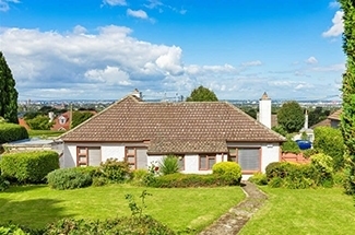 Existing detached bungalow in Mount Merrion, Dublin, with a scenic view