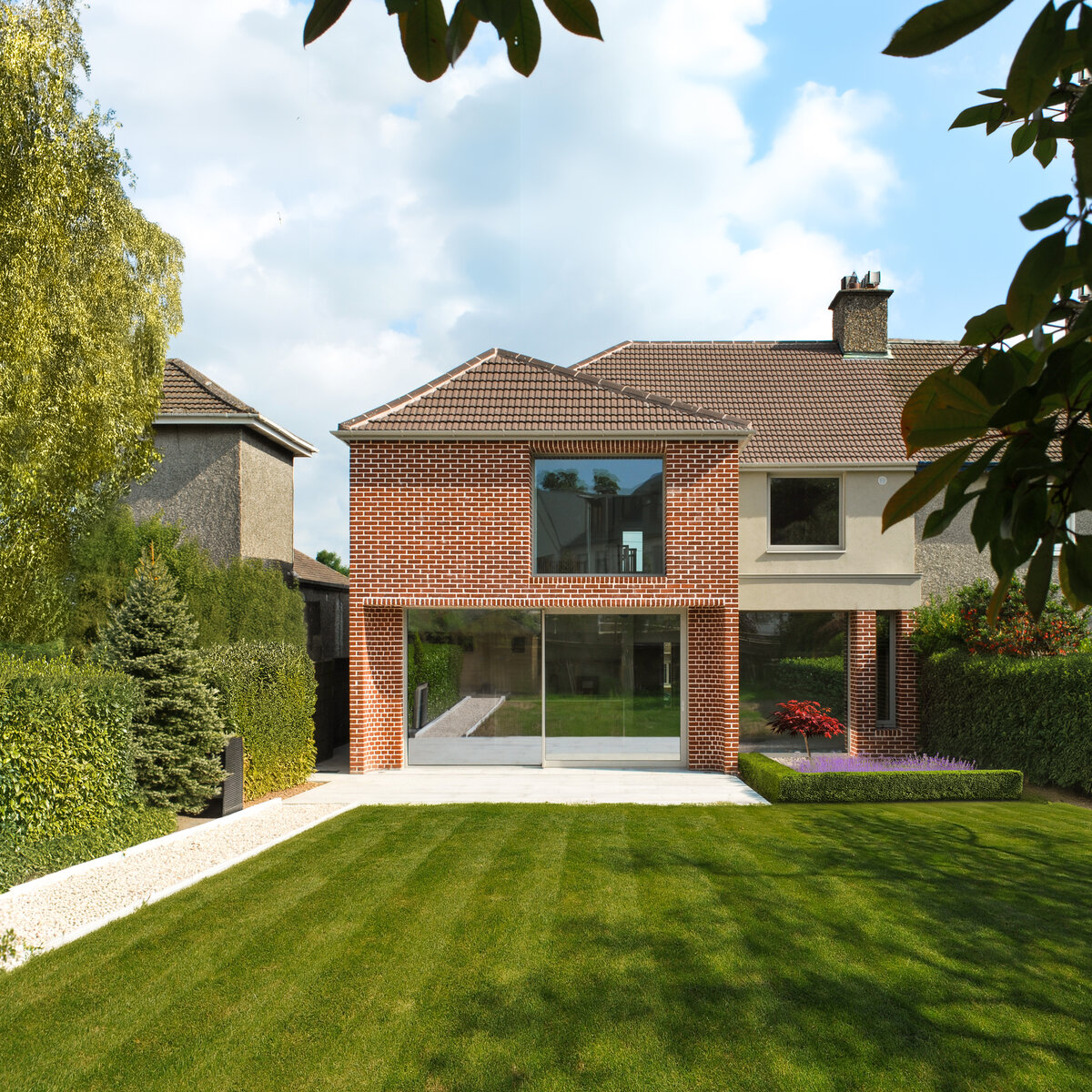 Photo of rear of house and extension from garden